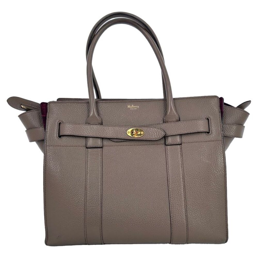 Mulberry Small Bayswater Tote Bag in Brown Leather